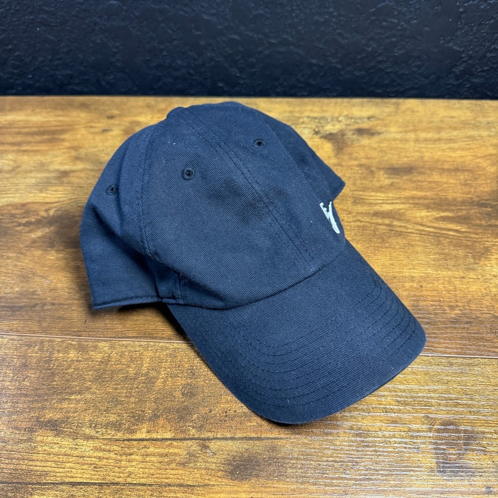 Nike Heritage86 Swoosh Navy Blue Cotton Twill Adjustable Baseball Hat Mens OSFM
